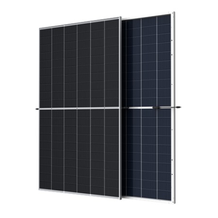 Tấm pin JA solar 555W hai mặt kính mono hafcell Tấm pin JA solar 555W hai mặt kính mono hafcell